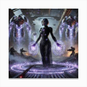 Zoya Nightshade Dark Enforcer Canvas Print