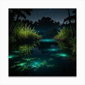 Night In The Forest 14 Canvas Print