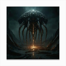 Creature With Tentacles Canvas Print