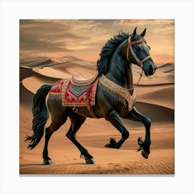 Horse In The Desert 6 Canvas Print