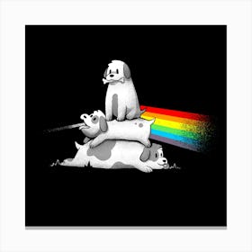 Bark Side of the Moon - Cute Dog Music Gift 1 Canvas Print