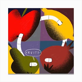 Fruity Square Canvas Print