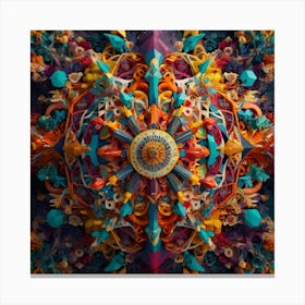 Abstract Mandala Paintings Art Print Canvas Print