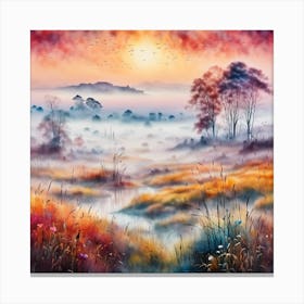 Misty Morning Canvas Print