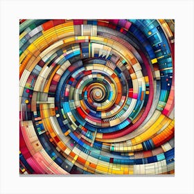 Abstract Spiral Background Canvas Print