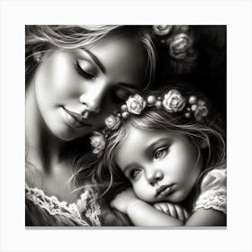 Mother And Daughter 1 Canvas Print