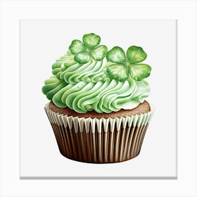 Clover Cupcake (6) Canvas Print