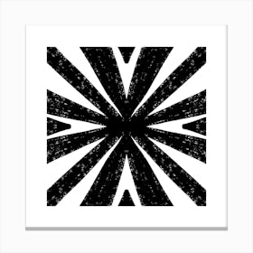 Grunge Starburst Canvas Print