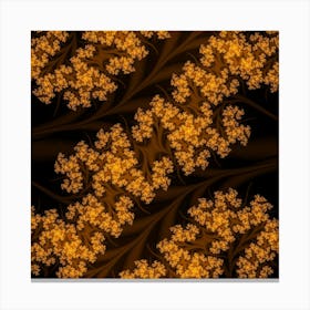 Abstract Fractal Pattern Artwork Flora Canvas Print