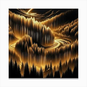 Golden Forest 18 Canvas Print