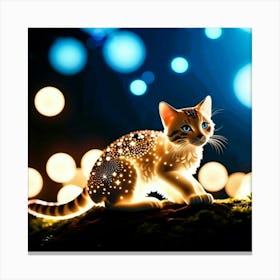 Cat ethereal Canvas Print