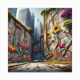 City Of Flowers Canvas Print