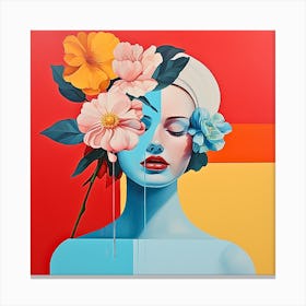 floral woman 6 Canvas Print