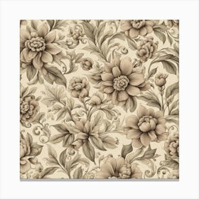 Floral Wallpaper 8 Canvas Print