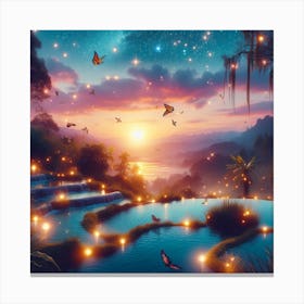 Night In The Forest 2 Canvas Print