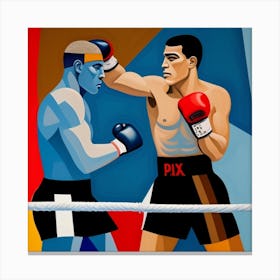 Boxing Match 1 Canvas Print