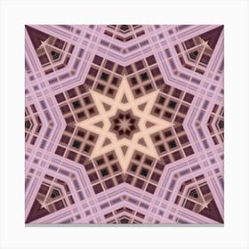 Pink Fractal Abstract Texture 7 Canvas Print