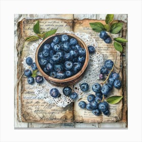 Fresh Blueberries 1 Canvas Print