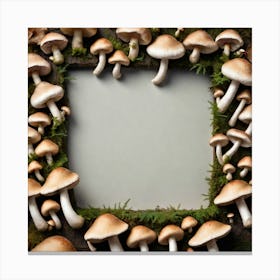 Frame Of Mushrooms 12 Canvas Print