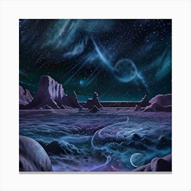 Space Landscape 3 Canvas Print