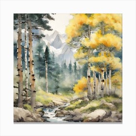 Aspen Grove Canvas Print