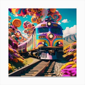 Psychedelic Express 6 Canvas Print