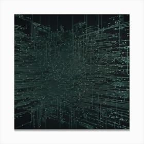 Circuit Board Canvas Print