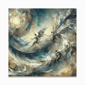 Angels In The Sky 1 Canvas Print