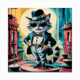 A Whimsical And Stylish Illustration Of A Feline N 0emllp Gsjyjxmlmtza Rg Bfq9ogvnsbckluaqjrxgeq Canvas Print