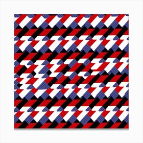 Houndstooth  inspired Pattern Art Canvas Print