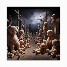 Teddy Bears 12 Canvas Print