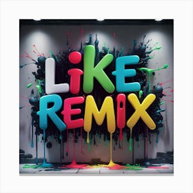 Like Remix Canvas Print