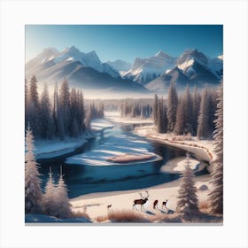 Winter Landscape 2 Canvas Print
