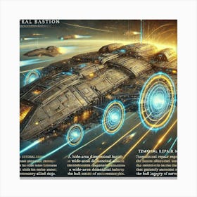 A Detailed Depiction Of The Astral Bastion, A Defe Canvas Print