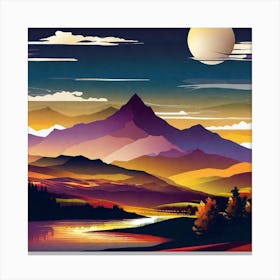 Landscape Painting 173 Canvas Print