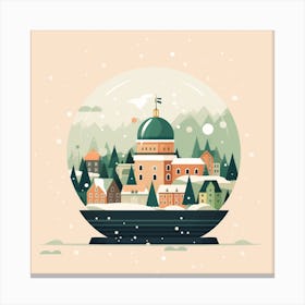 Kiruna Sweden 2 Snowglobe Canvas Print