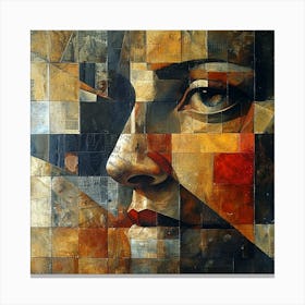 Abstract Of A Woman'S Face 5 Canvas Print