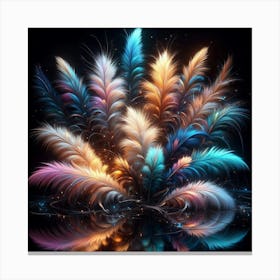 Colorful Feathers 1 Canvas Print