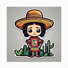 Mexican Girl 29 Canvas Print