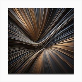 Abstract Wavy Lines Canvas Print