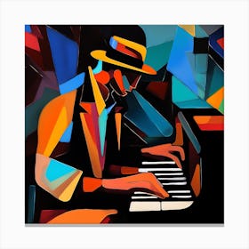Jazz Pianist Canvas Print