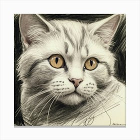 British Shorthair Cat 2 Canvas Print