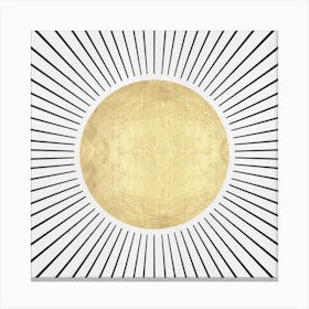 Geometric sun rays 2 Canvas Print