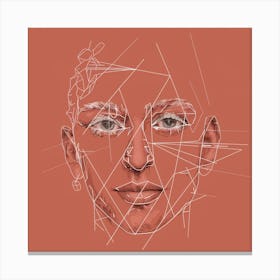 Face Of A Woman 8 Canvas Print