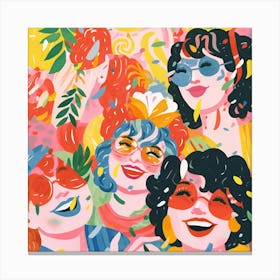 Confetti Girls Canvas Print