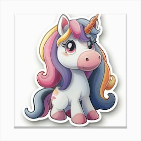 Unicorn Sticker 65 Canvas Print