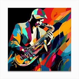Jazz Musician 91 Canvas Print