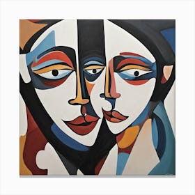 Wall art Two Faces Canvas Print