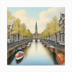 Amsterdam Canal 10 Canvas Print