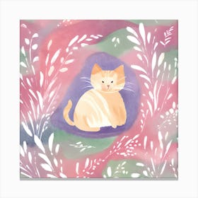 Watercolor Cat 3 Canvas Print